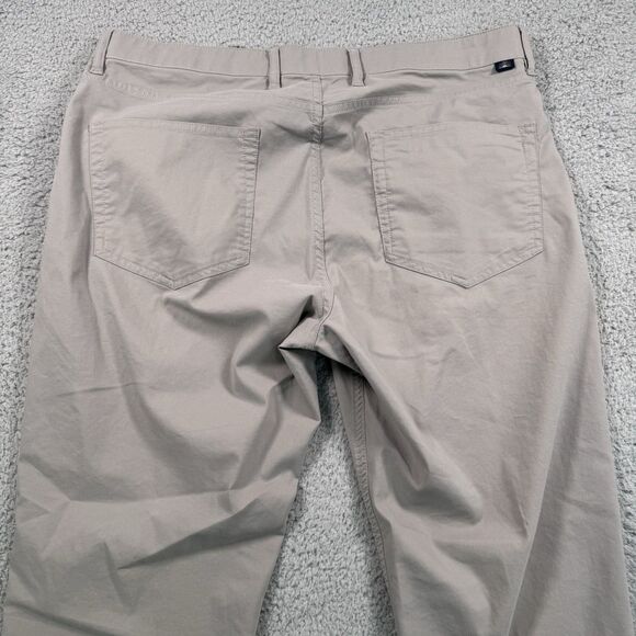 Faherty Reserve Movement Pants Mens 34x27 Grey Organic Cotton Stretch - Picture 9 of 11
